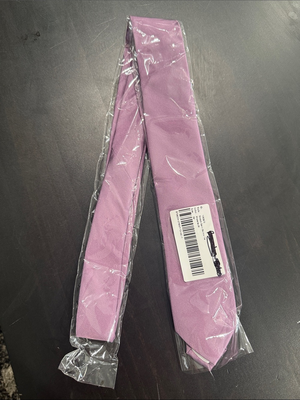 Azazie Stretch Satin Skinny Wisteria-38 Tie